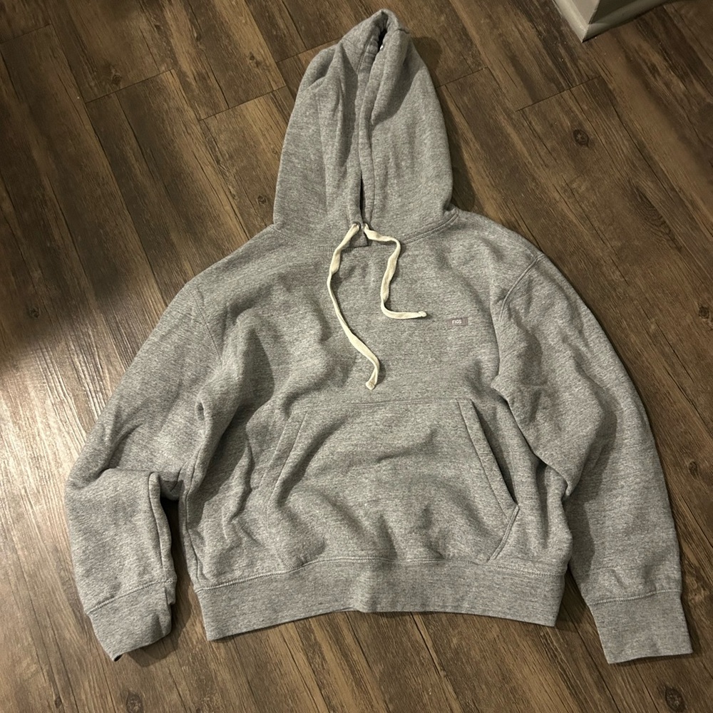 Figs Heather Gray Hooded Sweatshirt